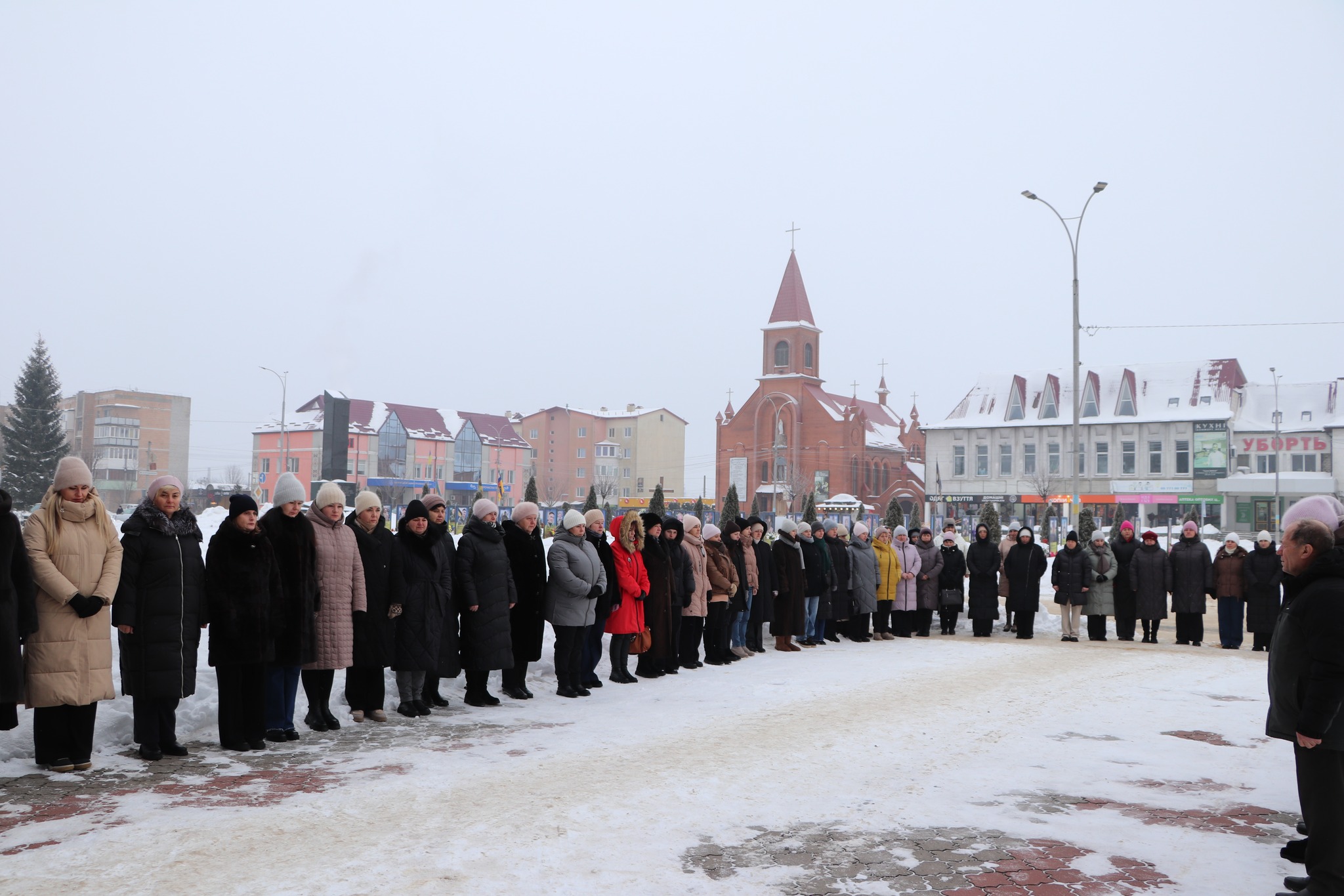 В Олевську відбувся мітинг з нагоди Дня Соборності України