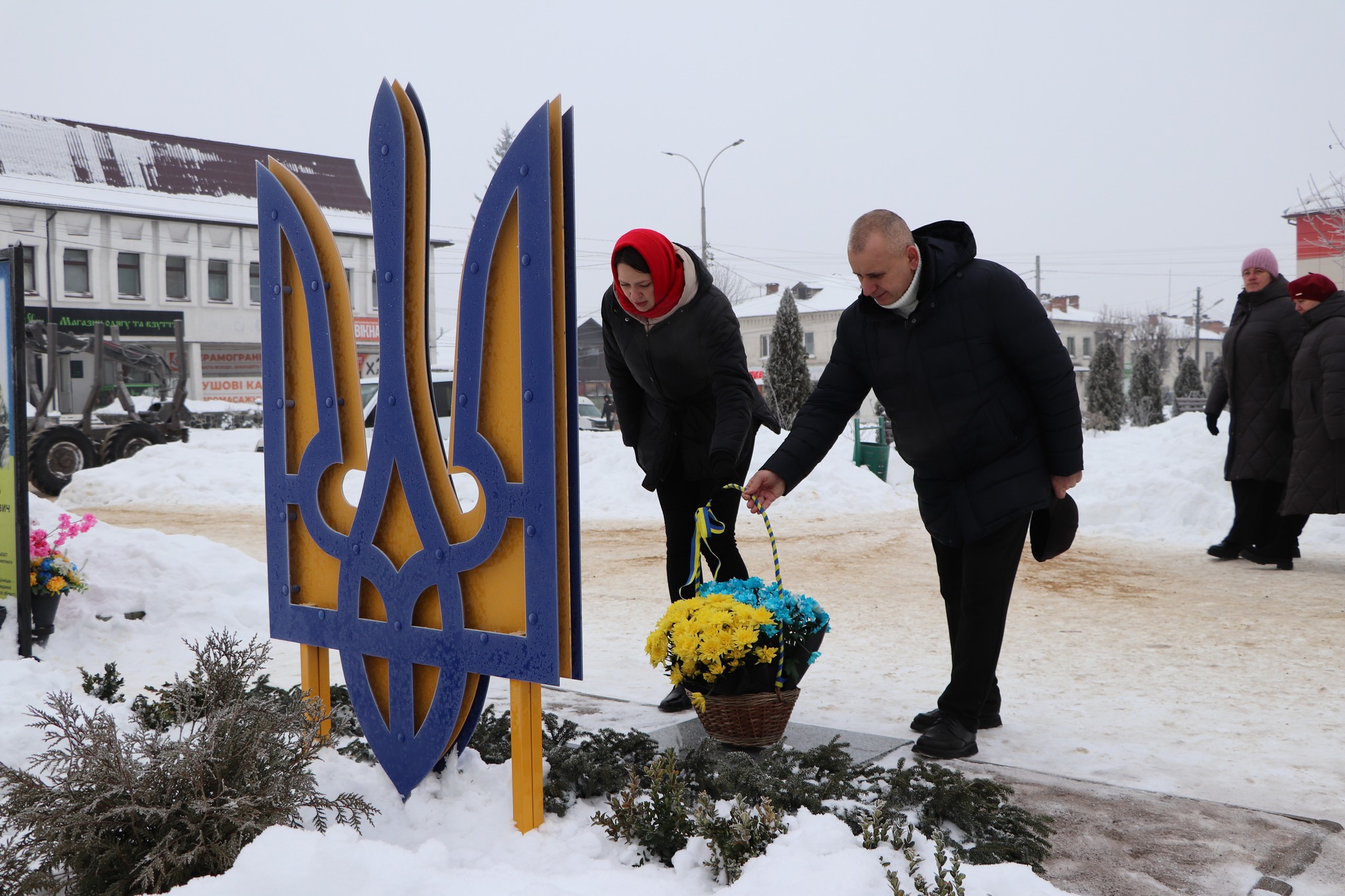 В Олевську відбувся мітинг з нагоди Дня Соборності України